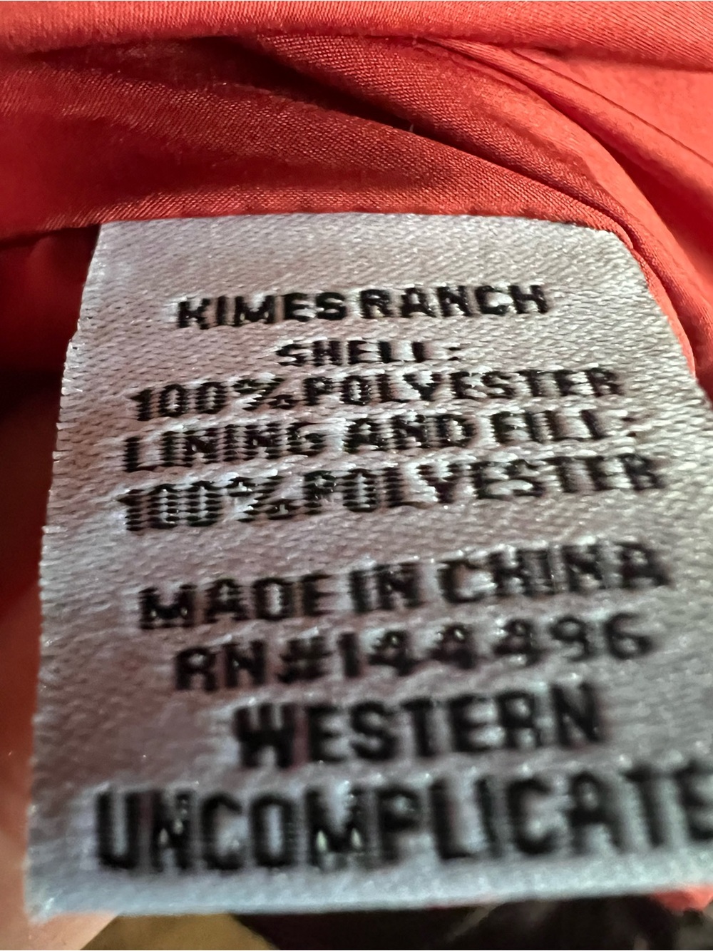 Kimes Ranch Valencia puffy coat jacket size L New - Picture 7 of 8